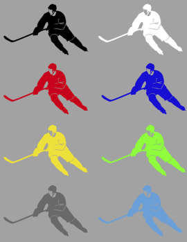 Aufkleber Eishockeyspieler